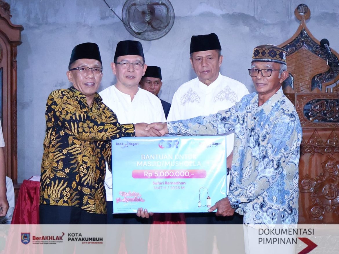 Wako dan wawako Payakumbuh bersafari ramadhan ke masjid Muttahidin, Parambahan