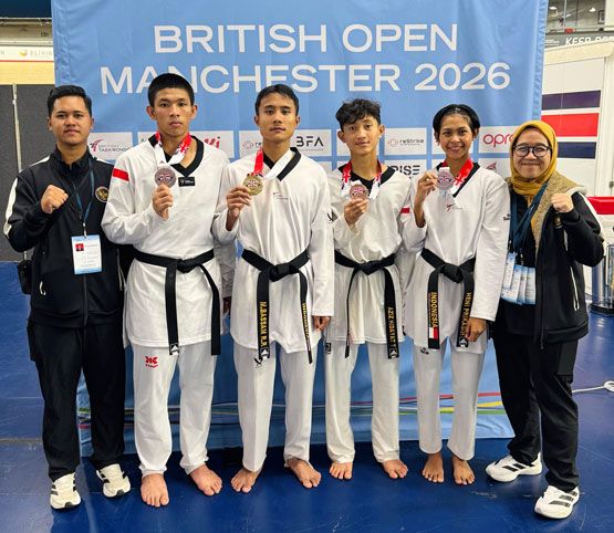 Harumkan Nama Bangsa, Tim Taekwondo Indonesia Sabet Empat Medali di British Open 2026