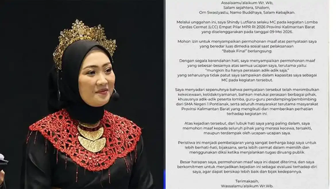 Buntut Polemik Penilaian LCC 4 Pilar, MC Shindy Lutfiana Minta Maaf dan Seluruh Juri Dinonaktifkan