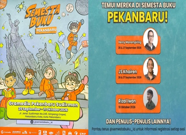 SemestaBuku Kembali Hadir di Pekanbaru: HadirkanAkses BacaanBerkualitas dan Relevanuntuk Masyarakat Bersama PenulisInspiratif